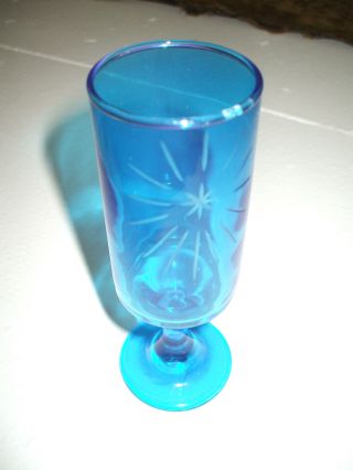 Antique Turquoise Blue Glass With Embroidered Stardust Imprint photo