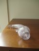 Antique Pressed Glass Powderhorn Whiskey Bottle / Vase / Flask Bottles photo 6