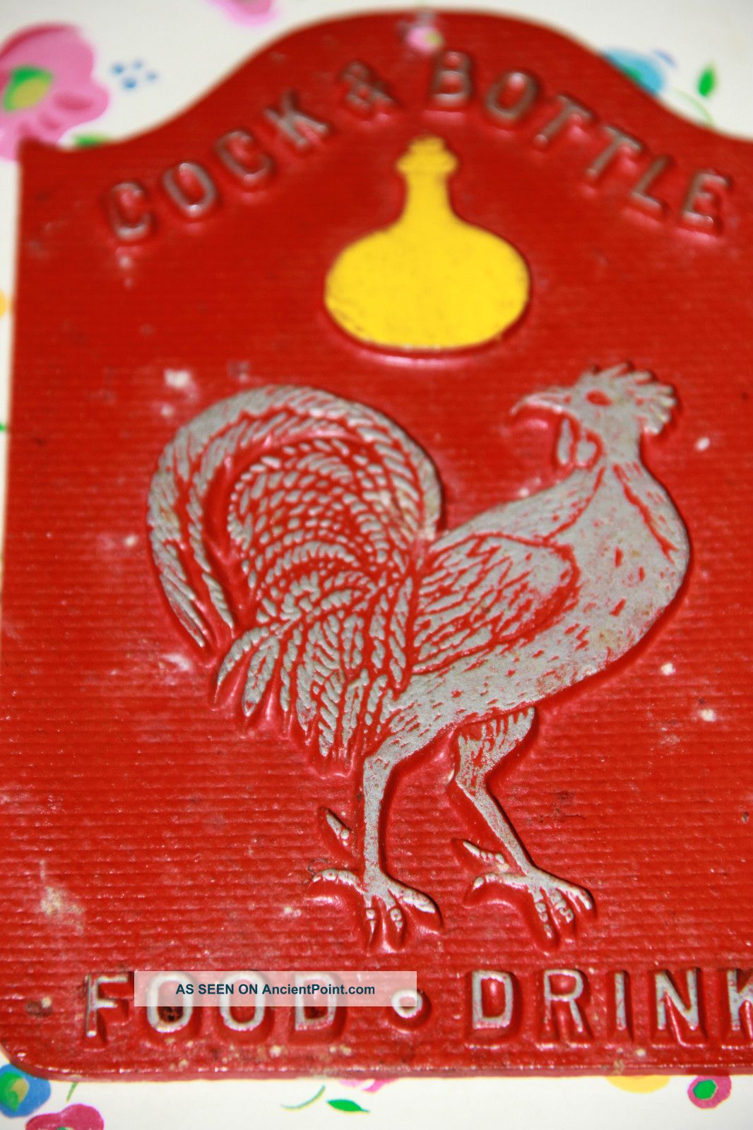 Vintage Metal Sign Metalware photo