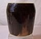 Antique Civil War Era Wax Sealer Lard Jar North Carolina Stoneware Grease Jars photo 1