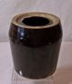 Antique Civil War Era Wax Sealer Lard Jar North Carolina Stoneware Grease Jars photo 2