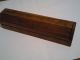 Antique / Vintage Pencil Wood Box / Brass Inlay / India Boxes photo 2