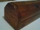 Antique / Vintage Pencil Wood Box / Brass Inlay / India Boxes photo 5