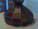 Vintage Multicolored Stained Glass Hanging Lamp Shade Lamps photo 1