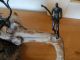 Vintage Wooden & Metal Sculpture Carved Figures photo 2