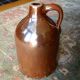 Antique Stoneware: 1gal.  Jug W/ Unusual Iridescent Copper & Brown Glaze,  Ex Jugs photo 2