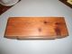 Vintage Cedar Dresser Jewelry Box With Brass Knobs.  Really Cool. Boxes photo 2