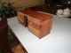 Vintage Cedar Dresser Jewelry Box With Brass Knobs.  Really Cool. Boxes photo 5