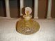 Vintage Glass Perfume Bottle - Art Glass Perfume Bottle - Gold Flaked Glass - Sliced Perfume Bottles photo 1
