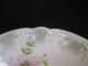 Vintage Hand Painted Porcelain Bowl~pinks & Lavender Flowers - Marked - 9 