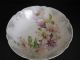 Vintage Hand Painted Porcelain Bowl~pinks & Lavender Flowers - Marked - 9 