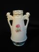 Antique Austria Handpainted Vase Chicken Poultry Floral 52 Vases photo 1