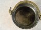 Antique Copper Pot With Engraving And Hammered Bottom Metalware photo 2
