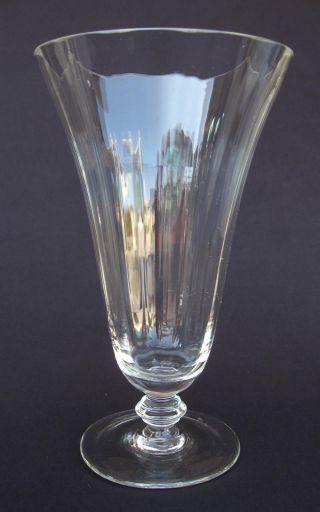 Antique Glass Ice Iced Tea Tumbler,  Syllabub,  Sundae,  Blown Flint Lead Crystal photo