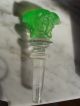 Versace Rosenthal Emerald Green Double Faced Medusa Head Crystal Bottle Stopper Other photo 2