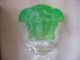 Versace Rosenthal Emerald Green Double Faced Medusa Head Crystal Bottle Stopper Other photo 3