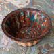 Antique Stoneware: Rare 19thc.  Fluted Redware Mold,  Multi - Splatter Glaze, Bowls photo 9