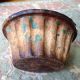Antique Stoneware: Rare 19thc.  Fluted Redware Mold,  Multi - Splatter Glaze, Bowls photo 3