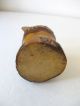 Vintage Hand Carved Wood Tree Bark Toothpick Holder Folk Art Treen Ware Nr Other photo 3
