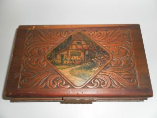 Vintage Wooden Hand Made Box photo
