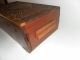 Vintage Wooden Hand Made Box Boxes photo 3