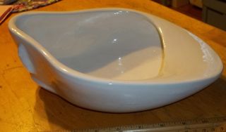 Antique~ Chamber Pot~bed Pan~very Unusual Shape~ceramic~pee Pot~stoneware photo