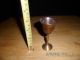 Vintage Metal Copper Brass Cups Wine Goblets Chalice Mini Cute Metalware photo 3