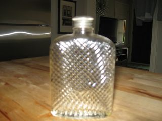 Prohibition Era Glass Flask photo