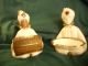 Pair Of Antique Indian Figurines Holding Cigarette Box And Ashtray Art Deco Other photo 9
