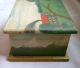 Folk Art Wooden Box Hand Painted Hand Made Landscape Seascape Boxes photo 3