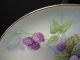 Handpainted Plate,  Signed,  Raspberry & Cherry Blossoms,  Excond Nr Other photo 3