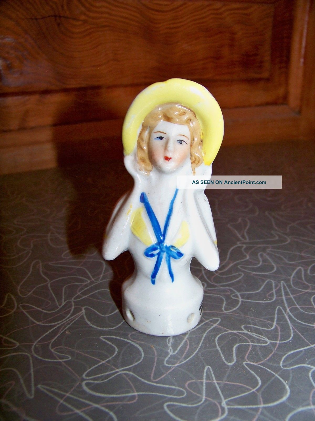 Antique Porcelain Lady Half Doll Made In Japan Figurines photo