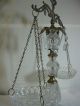 Antique Decorative Scale.  Ornate Cut Glass.  Marble Base.  Prisms. Other photo 3