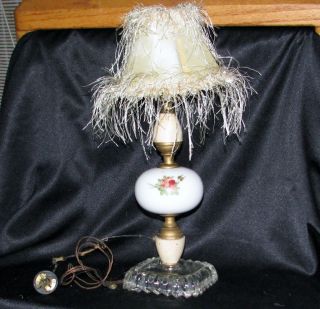 Reduced In Price1920s Very Delicate Small Bone China Lamp photo