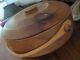 Old Turned Wooden Treen Bowl Basket Fotted With Lid Bowls photo 1