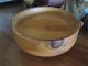 Old Turned Wooden Treen Bowl Basket Fotted With Lid Bowls photo 3