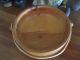 Old Turned Wooden Treen Bowl Basket Fotted With Lid Bowls photo 4