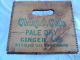 Vtg.  Clicquot Club Ginger Ale Soda Dovetail Wood Crate Eskimo Holding Bottle Boxes photo 3