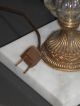Antique / Vintage Brass & Marble Table Lamp Base With Crystals Lamps photo 5