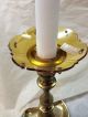 Unique Vintage Pair Of Czech Crystal Bobeche Signed In Antique Amber Candle Holders photo 8