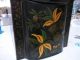 Antique 19c.  Toleware Tole Chinoiserie Tea Bin Tin Cannister Box Hand Painted Toleware photo 1