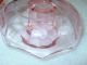 1920 ' S Or Pink Depression Glass Candle Holders W/etched Floral Design,  Exc.  Cond Candle Holders photo 3