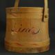 Shaker Wooden Firkin,  Lidded Bucket,  Pail Painted Design Primitive Other photo 1
