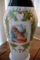 Antique Victorian Edwardian Portrait Vase German Girl Lady Hand Painted Deco Vases photo 11