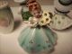 4 Vintage Porcelain Dresser - Top Figurines - One Is A Hat Pin Holder - - Josef,  Lefton Figurines photo 3