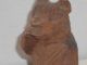 Vintage Carved Wood Russian Bear With Jar Carved Figures photo 2