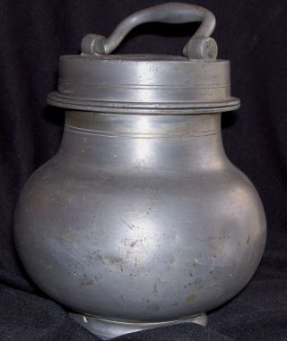 French Pewter Tea Caddy photo