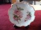 Empire China Plate Green With Pink Roses And Embossed Design 890 Plates & Chargers photo 2