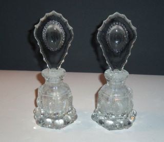 Two Antique Victorian Perfume Bottles photo