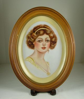 Porcelain Portrait Plaque - 20th Century 9 